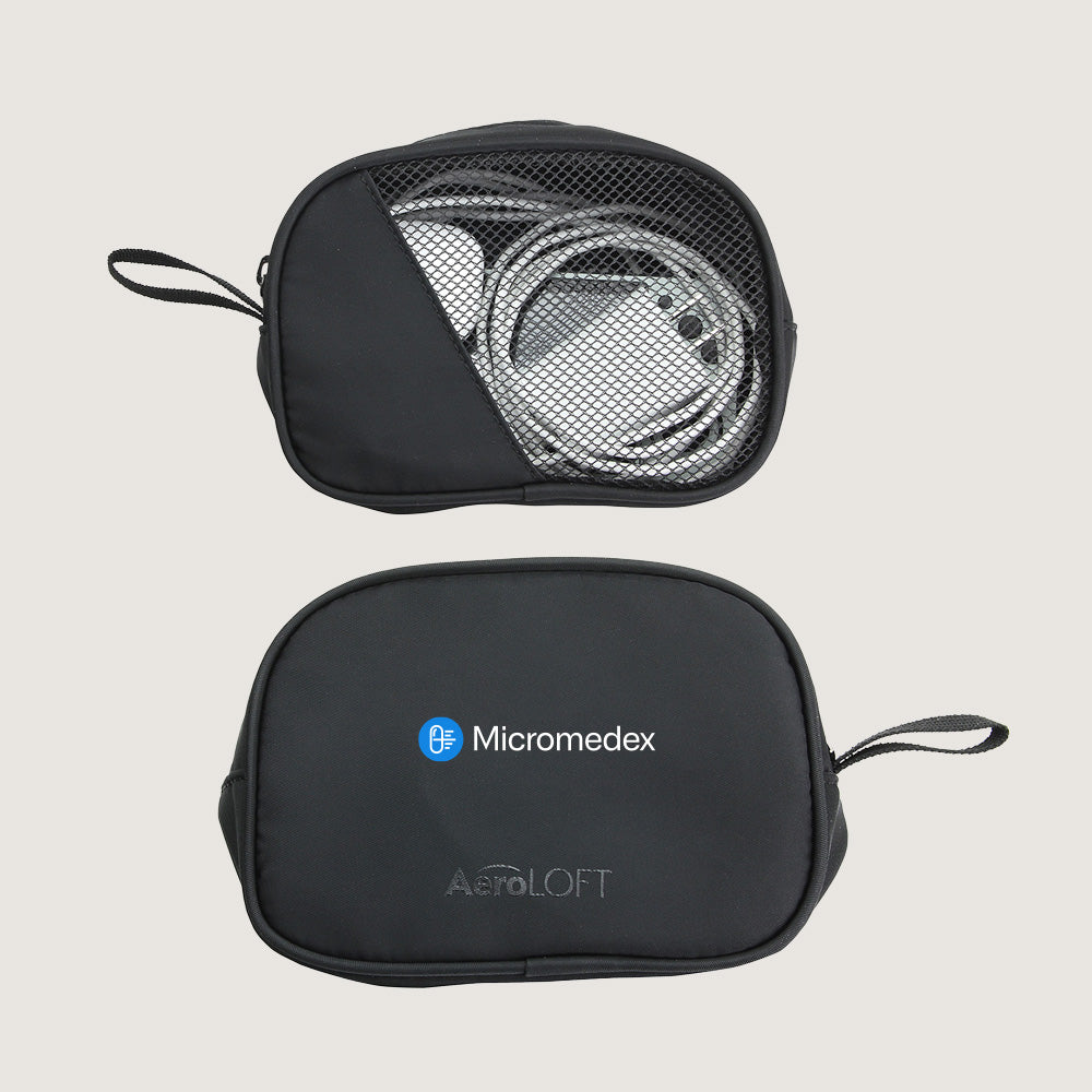 Micromedex Jet Black Tech Organizer Mesh Pouch