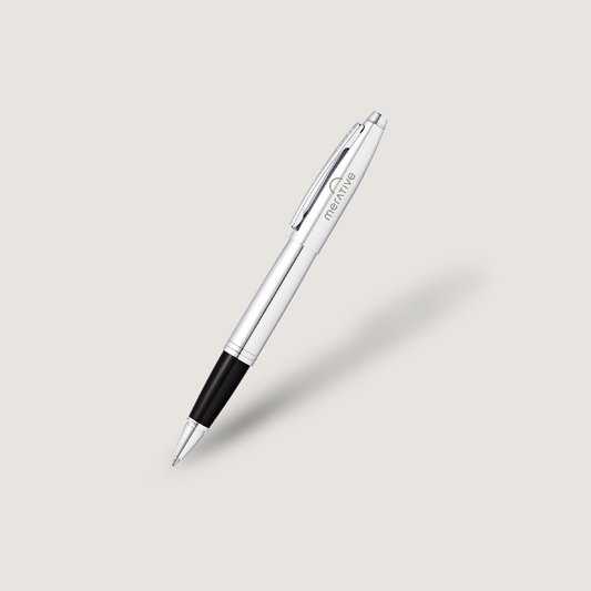 Merative AT Cross Calais™ Polished Chrome Gel Rollerball Pen