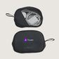 Truven Jet Black Tech Organizer Mesh Pouch